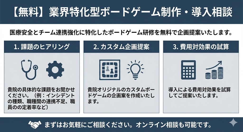 ボードゲーム制作会社の無料相談