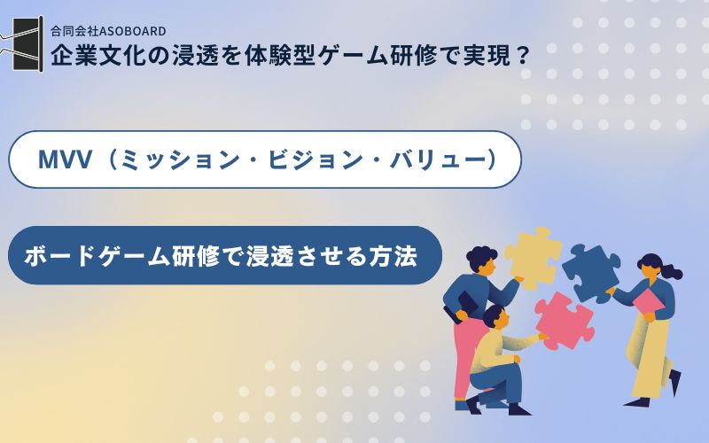 MVVをボードゲームで浸透させる方法・研修を解説|企業文化の浸透を体験型ゲーム研修で実現